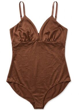 NWT Skims Simply Bare Bodysuit Brief with Snaps in Jasper Size 3X